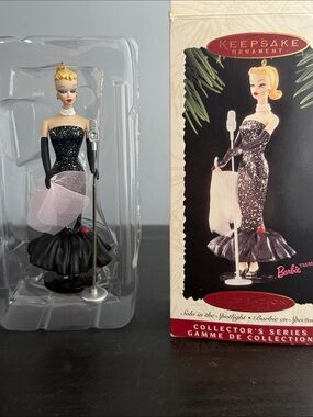 Barbie Black Sequin Evening Gown Ornament